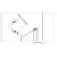 Fixing Arm De Luxe T1806YB 175 Without Ideal Standard