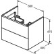 Softmood T7800WG Ideal Standard washbasin cabinet