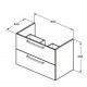Cabinet under the sink Tempo E3242WG Ideal Standard