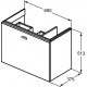 Cabinet under the sink Connect Space E0344SO Ideal Standard