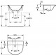 Polozápustné umyvadlo Fiorile T085301 Ideal Standard