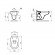 Toilette mit Sitz ECO, Eurovit V390601 Ideal Standard
