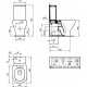 Combi toilet Tesi T008201 Ideal Standard
