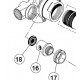 Rückschlagventil-Sicherungsmutter A961832 Ideal Standard
