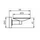 Soap dish with holder IOM A9129AA Ideal Standard