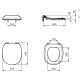 Toilettensitz Kimera K700801 Ideal Standard NC