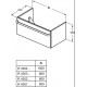 Cabinet handle Tonic II R4358AA Ideal Standard