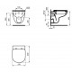 Toilet Kheops T328201 Ideal Standard