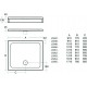 Shower tray Simplicity Stone L504501 Ideal Standard