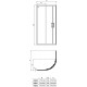 Shower enclosure Connect 2 K9250V3 Ideal Standard