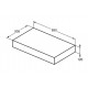 Furniture shelf Adapto U8407FW Ideal Standard