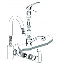 Ersatzteile für Küchenarmaturen, Wasserhähne mit hohem Arm